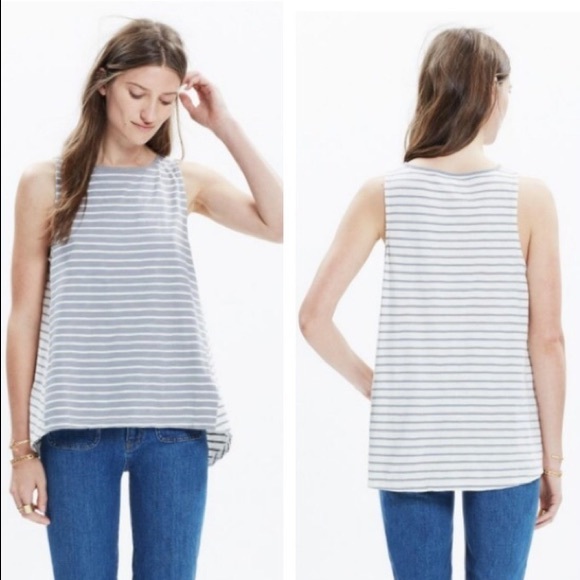 Madewell Forward Seam Stripe Tank - Picture 5 of 5